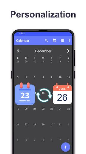 A Calendar - Image screenshot of android app