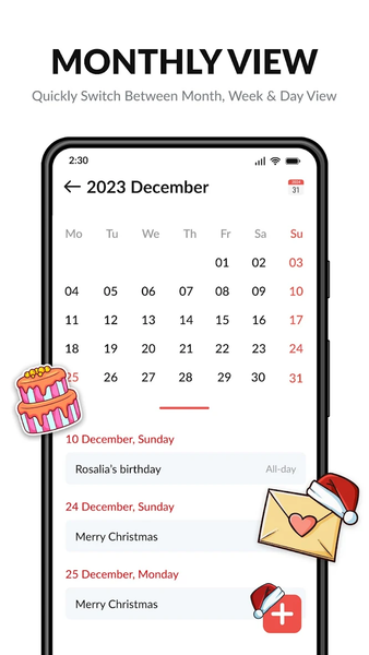 Calendar ۲۰۲۶ - عکس برنامه موبایلی اندروید