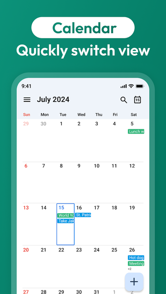 Calendar - عکس برنامه موبایلی اندروید