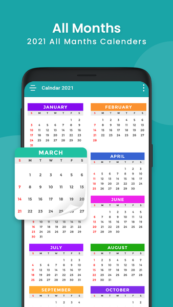 Calendar - Image screenshot of android app