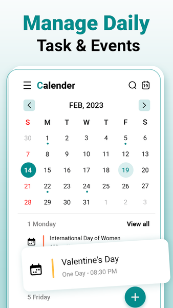 calendar 2023 - Image screenshot of android app