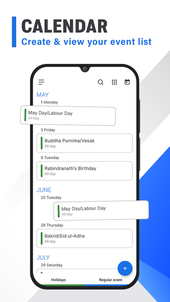 Calendar 2025: Simple Calendar - Image screenshot of android app