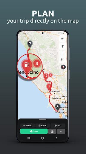 calimoto — Motorcycle GPS - Image screenshot of android app