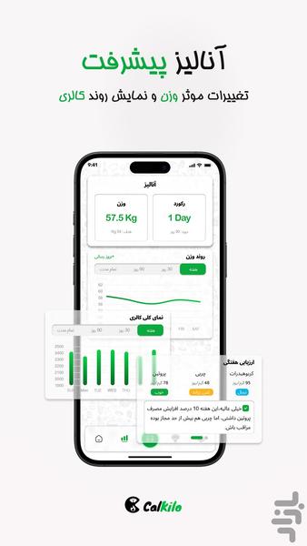 کل کیلو محاسبه کالری با هوش مصنوعی - عکس برنامه موبایلی اندروید
