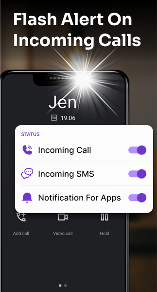 Flashlight : SMS & Call Alert - عکس برنامه موبایلی اندروید