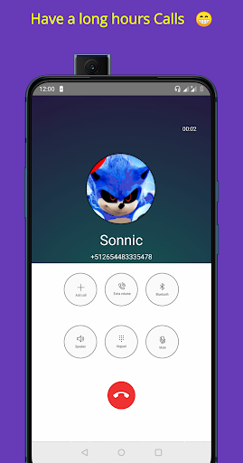 Call Sonnic Chat + video call Simulation - Gameplay image of android game
