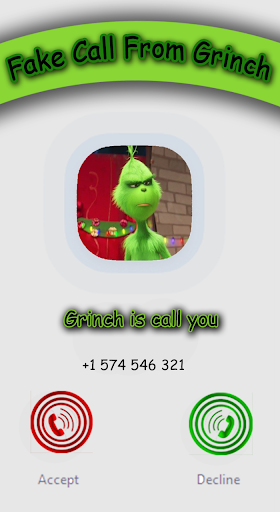 Call green Grinch Video Chat - Image screenshot of android app