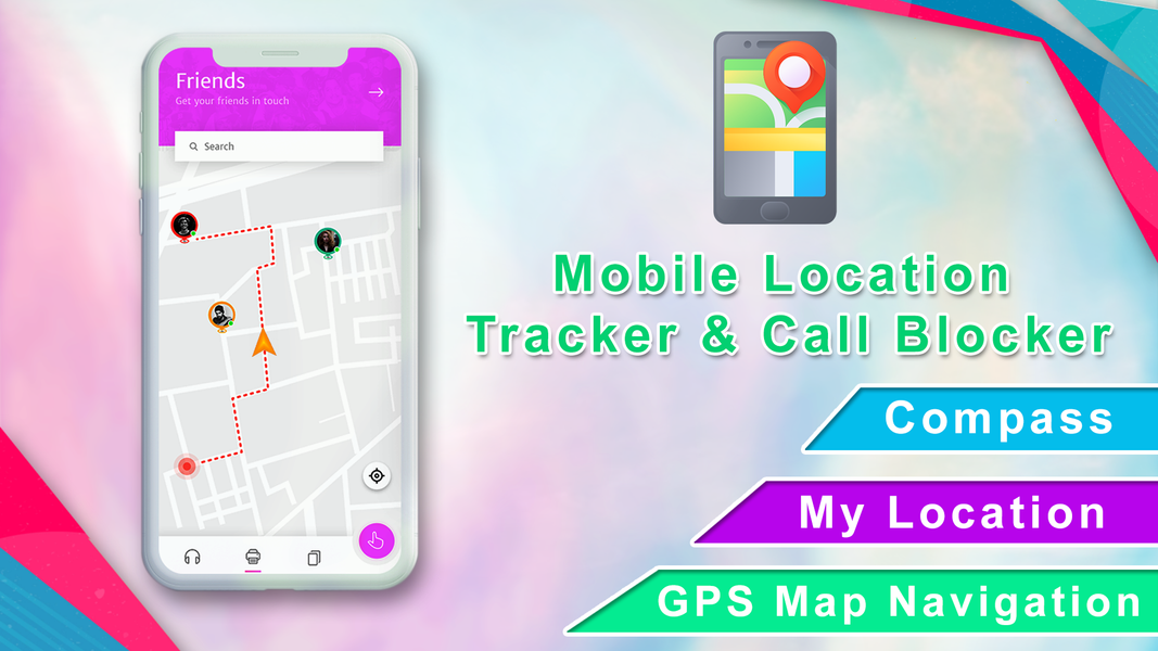 Mobile Location Tracker - عکس برنامه موبایلی اندروید