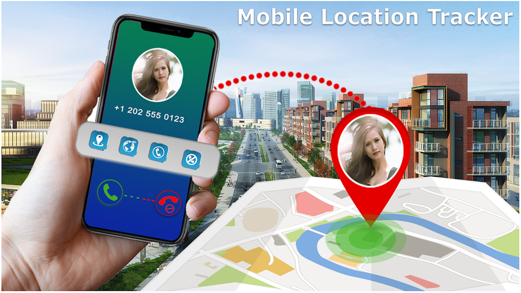 Mobile Location Tracker - Image screenshot of android app