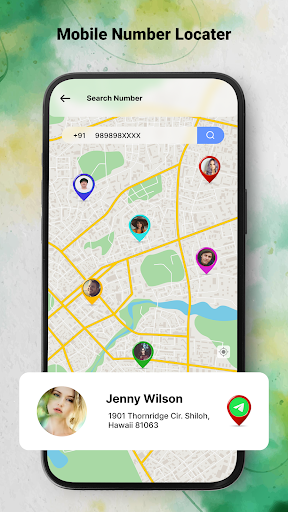 Mobile Number Location Tracker - Image screenshot of android app