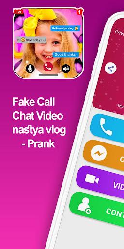 fake call video with nastya - Image screenshot of android app