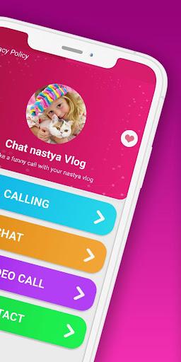 fake call video with nastya - Image screenshot of android app