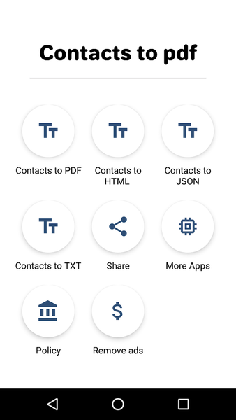 Contacts Converter - عکس برنامه موبایلی اندروید