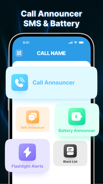 Call Announcer - SMS & Battery - عکس برنامه موبایلی اندروید