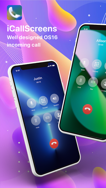 iCall OS17 - Color Phone Flash - عکس برنامه موبایلی اندروید