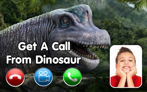 Fake call from Dinosaur World- Jurassic game - عکس برنامه موبایلی اندروید