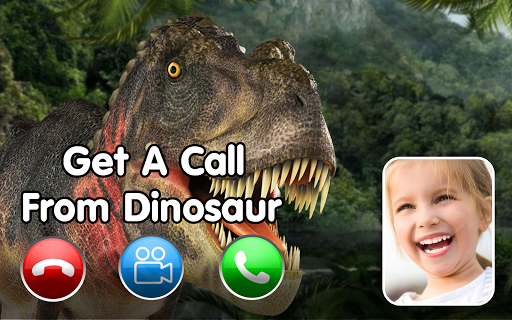 Fake call from Dinosaur World- Jurassic game - Image screenshot of android app