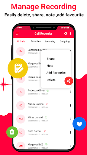 Auto Call Recorder - عکس برنامه موبایلی اندروید