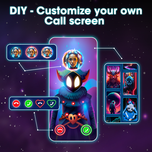 Call Screen: Color Theme Phone - عکس برنامه موبایلی اندروید