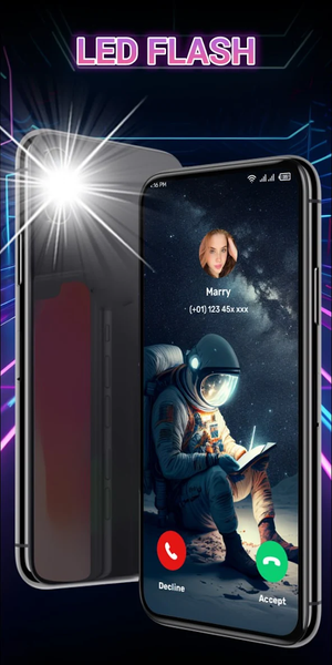 Color Call Theme, Call Screen - Image screenshot of android app