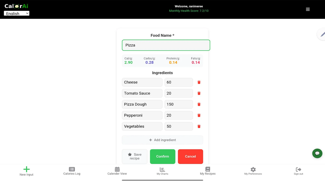 CalorAI — AI Calorie Tracker - عکس برنامه موبایلی اندروید