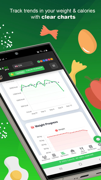 CalorAI — AI Calorie Tracker - عکس برنامه موبایلی اندروید