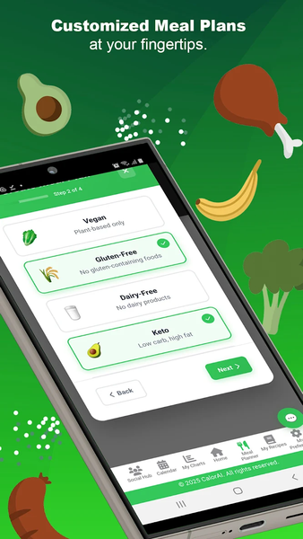 CalorAI — AI Calorie Tracker - عکس برنامه موبایلی اندروید