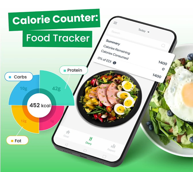Calorie Counter: Food Tracker - عکس برنامه موبایلی اندروید