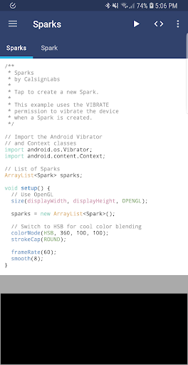 APDE - Android Processing IDE - Image screenshot of android app