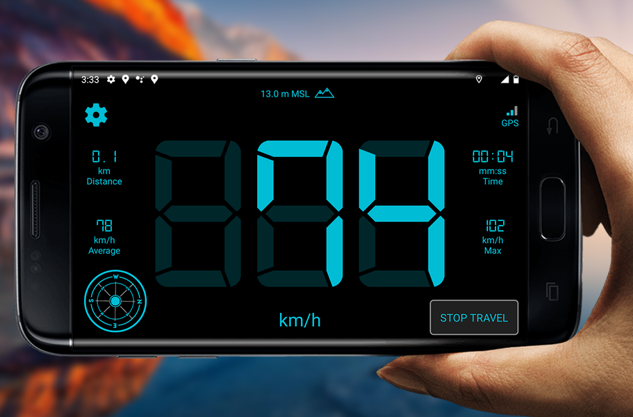 Huge SpeedoMeter - عکس برنامه موبایلی اندروید