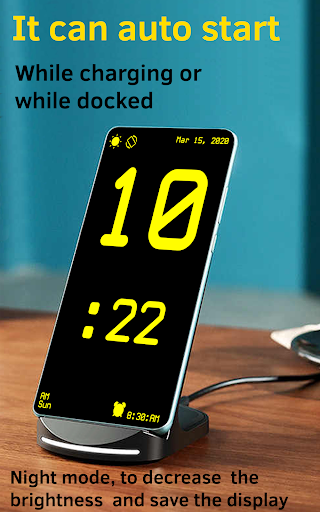 Huge Digital Clock - Image screenshot of android app