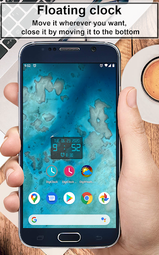 Huge Digital Clock Widget - عکس برنامه موبایلی اندروید
