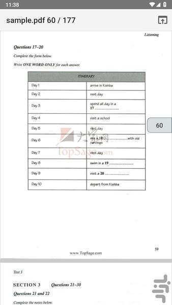 کتاب آموزش Cambridge IELTS 7 کمبریج - عکس برنامه موبایلی اندروید