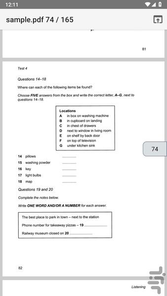 کتاب آموزش Cambridge IELTS 9 کمبریج - عکس برنامه موبایلی اندروید