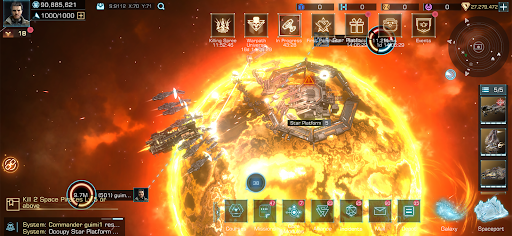 Infinite Galaxy - Gameplay image of android game