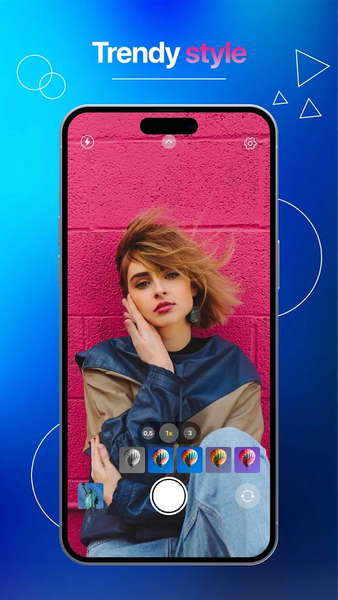 Camera 4K Phone 15, Selfie 360 - Image screenshot of android app