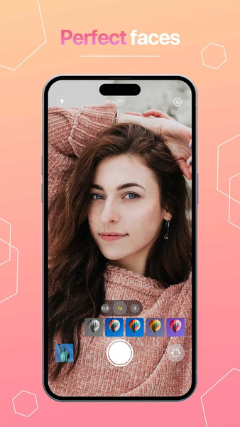 Camera 4K Phone 15, Selfie 360 - Image screenshot of android app