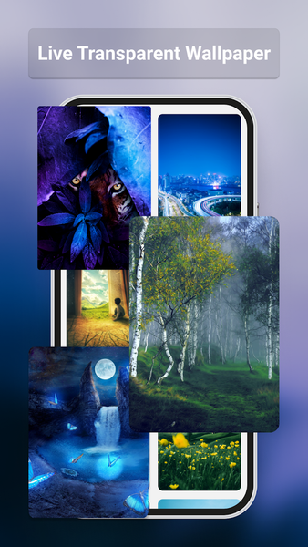 Transparent Wallpaper Screen - عکس برنامه موبایلی اندروید