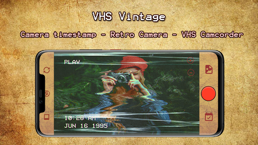 VHS Camcorder Camera - Timestamp Video - Image screenshot of android app