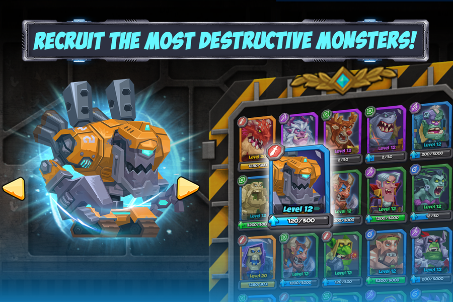 Tactical Monsters Rumble Arena -Tactics & Strategy - Gameplay image of android game