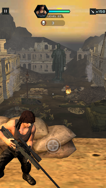 Camouflage Attack: Sniper Game - Gameplay image of android game