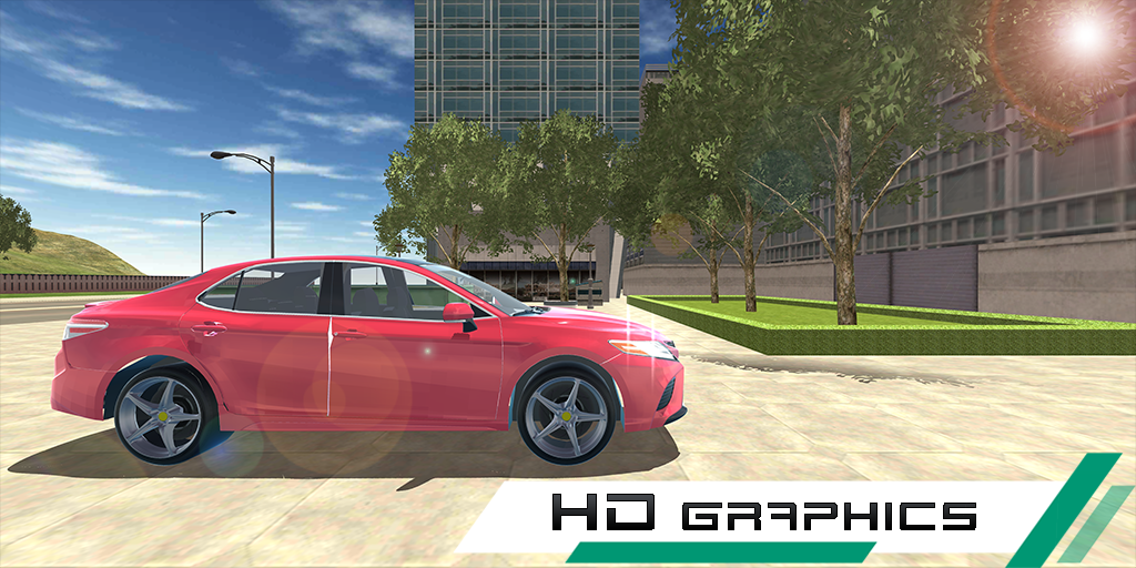 Camry Drift Car Simulator Game - Gameplay image of android game