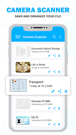 Camera Scanner -PDF Scanner, OCR and PDF Reader - عکس برنامه موبایلی اندروید