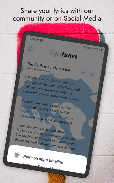 LyriTunes - Lyrics, Song Maker - Image screenshot of android app