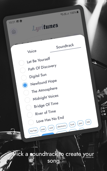 LyriTunes - Lyrics, Song Maker - Image screenshot of android app
