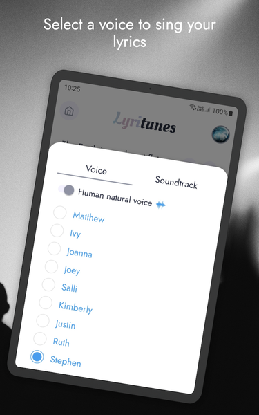 LyriTunes - Lyrics, Song Maker - Image screenshot of android app