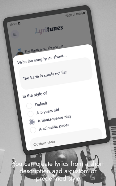 LyriTunes - Lyrics, Song Maker - Image screenshot of android app
