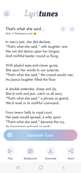 LyriTunes - Lyrics, Song Maker - Image screenshot of android app