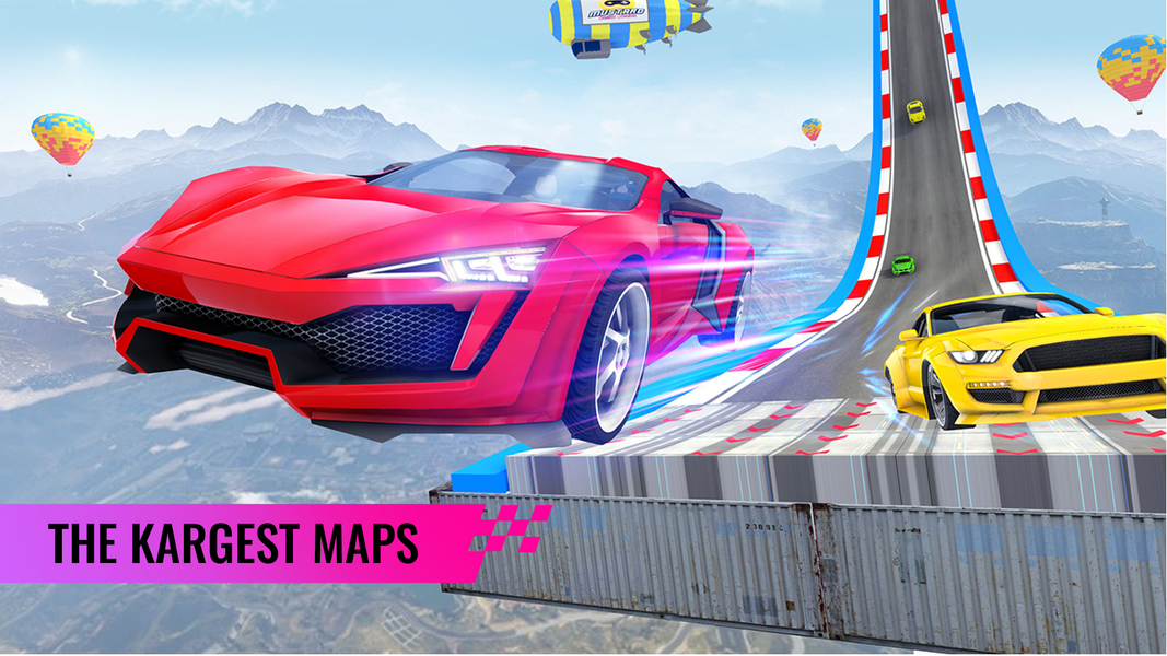 Car Stunt Driving: Mega Ramps - Gameplay image of android game