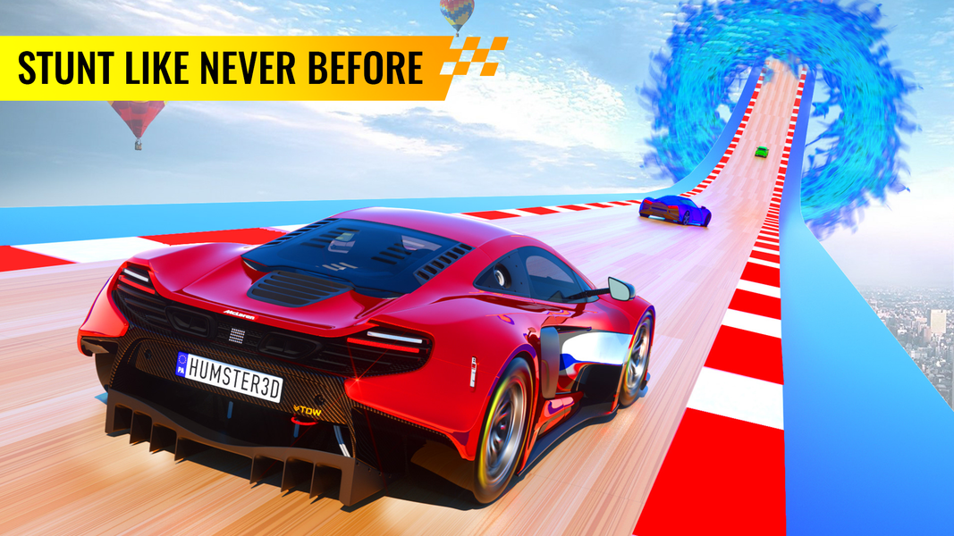 Car Stunt Driving: Mega Ramps - Gameplay image of android game